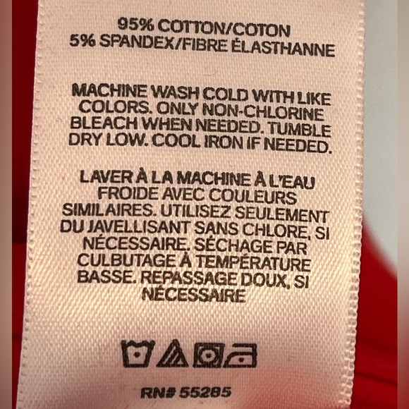 Express Red Skater Dress Built in Shorts Wired V Neck - Picture 8 of 15